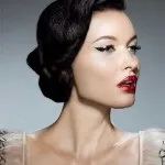 Ретро макіяж в красивому стилі, sekrety-lady (використовувати накладні вії) Ретро макіяж в красивому стилі, sekrety-lady