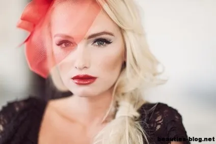 Ретро макіяж в красивому стилі, sekrety-lady (використовувати накладні вії) Ретро макіяж в красивому стилі, sekrety-lady