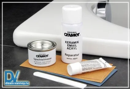 Ремкомплект для акрилових ванн - поліроль, клей та інші набори для ремонту (ремкомплект акрилові ванни поліроль клей ремонт набір паста набір вартість стрічка засіб ремнабор) Ремкомплект для акрилових ванн - поліроль, клей та інші набори для ремонту