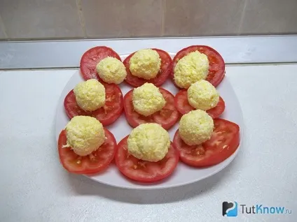 Рецепт часникова закуска з помідорів і сиру (часникова закуска) Рецепт часникова закуска з помідорів і сиру