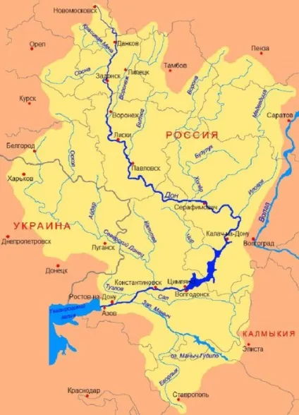Річка дон (басейн азовського моря) (Воронезька область) Річка дон (басейн азовського моря)
