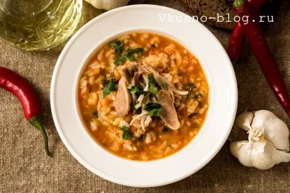 Домашній суп харчо з курки (домашній) Домашній суп харчо з курки