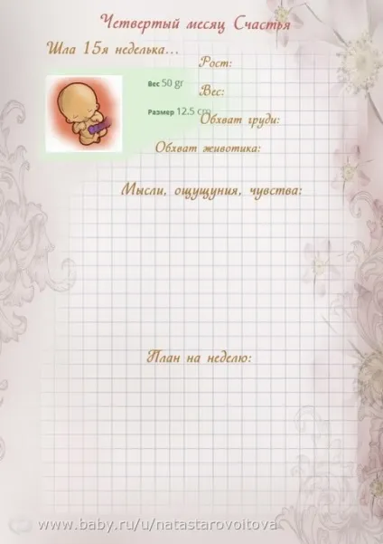 Щоденник для майбутньої мами (для) Щоденник для майбутньої мами