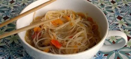 Фунчоза по-корейськи - рецепти салату з морквою, овочами, м'ясом (по-корейськи) Фунчоза по-корейськи - рецепти салату з морквою, овочами, м'ясом