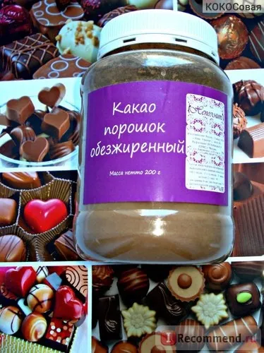 Какао порошок неповний знежирений - «какао, який завжди є у мене на кухні! Какао-порошок,