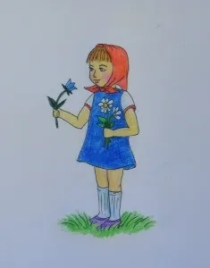Як намалювати дівчинку, малюємо поетапно олівцем, мій малюк