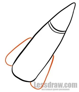 Як намалювати ракету дитині, lessdraw (lessdraw) Як намалювати ракету дитині, lessdraw