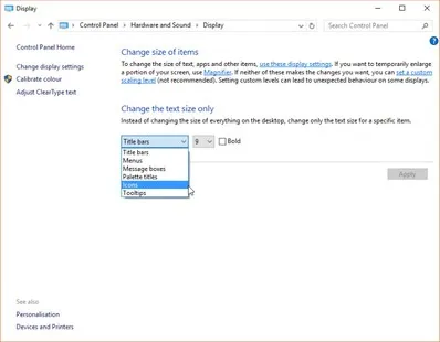 Як змінити розмір тексту і шрифти в windows 10 (розмір тексту) Як змінити розмір тексту і шрифти в windows 10