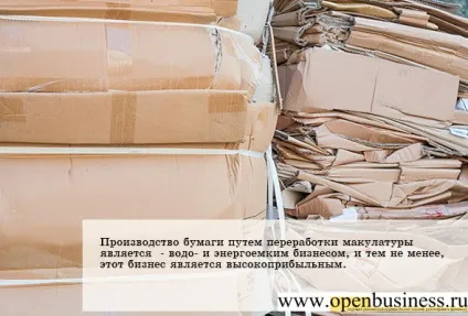 Як відкрити міні-завод з переробки макулатури