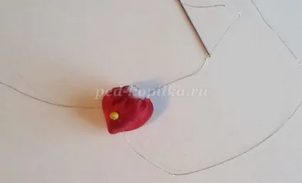 Гумки для волосся суниця в техніці канзаші (канзаші) Гумки для волосся суниця в техніці канзаші