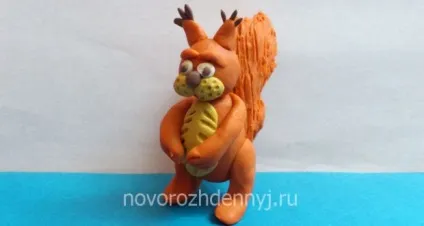 Як зліпити білку з пластиліну, білка з пластиліну поетапно, догляд за новонародженим