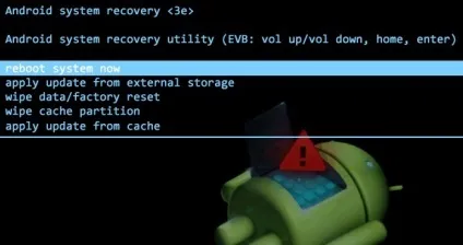 Як вийти з меню recovery android android 1