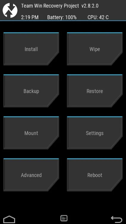Як вийти з меню recovery android android 1