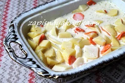 Картопля зі сметаною в духовці (картопля зі сметаною в духовці) Картопля зі сметаною в духовці
