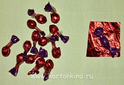 Полуниця з цукерок своїми руками