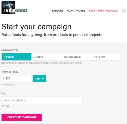 Краудфандінговая платформа - indiegogo - краудфандінг і його похідні, mmgp