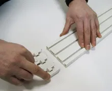 Купити гнучкий карниз для штор (Бленда пластикова гнучка багетна) Купити гнучкий карниз для штор