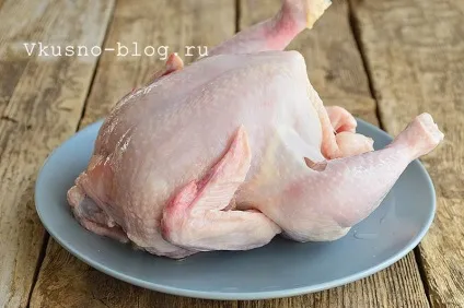 Курка у фользі в духовці