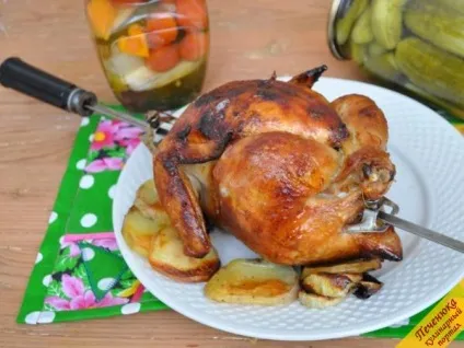 Курка гриль в духовці на рожні (покроковий рецепт з фото) (духовці) Курка гриль в духовці на рожні (покроковий рецепт з фото)