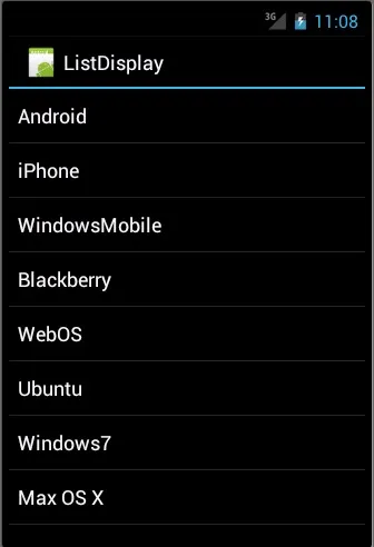 Listview в android просте використання