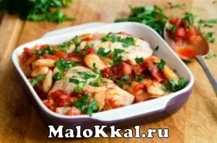 Низькокалорійні рецепти, курка з квасолею в духовці (квасолею) Низькокалорійні рецепти, курка з квасолею в духовці