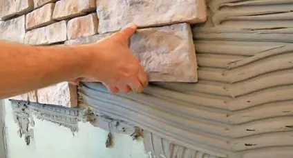 Оздоблення каменем в інтер'єрі своїми руками