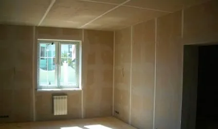 Оздоблення стін гіпсокартоном в дерев'яному будинку своїми руками (з фото)