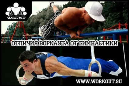 Відмінності воркаута від гімнастики (бруси) Відмінності воркаута від гімнастики