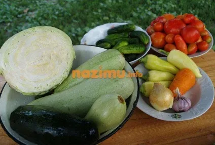 Овочі на зиму в банках - рецепт з покроковими фото (рецепт) Овочі на зиму в банках - рецепт з покроковими фото