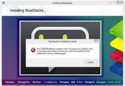Чому не встановлюється bluestacks