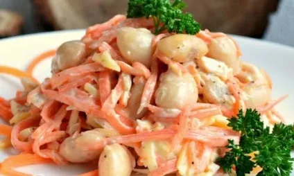Салат з курки з шинкою, готуємо смачно