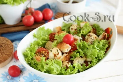Салат з помідорами і сухариками - покроковий рецепт з фото, салати (салат з помідорами і сухариками фото) Салат з помідорами і сухариками - покроковий рецепт з фото, салати