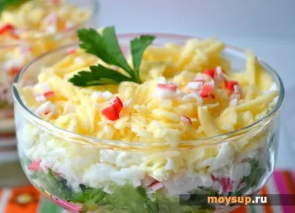 Салат з цибулі порею з крабовими паличками - рецепти на кожен день (рецепти) Салат з цибулі порею з крабовими паличками - рецепти на кожен день