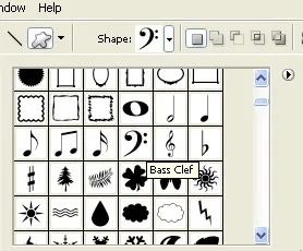 Малюємо фігури використовуючи інструмент custom shape - уроки photoshop для початківців