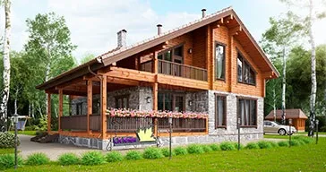 Ск клен - дерев'яні будинки і котеджі