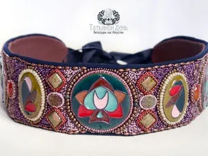 Створюємо пояс з бісерної вишивкою - ярмарок майстрів - ручна робота, handmade (мононитка) Створюємо пояс з бісерної вишивкою - ярмарок майстрів - ручна робота, handmade