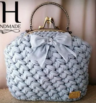 Сумочки трикотажної пряжею - crochet modnoe vyazanie (нитки локшина) Сумочки трикотажної пряжею - crochet modnoe vyazanie