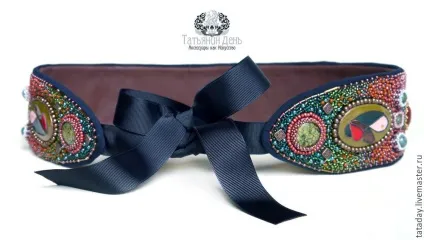 Створюємо пояс з бісерної вишивкою - ярмарок майстрів - ручна робота, handmade (робота) Створюємо пояс з бісерної вишивкою - ярмарок майстрів - ручна робота, handmade