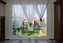 Тюль для кухні фото короткою драпірування, як зшити і красиво повісити штори, дизайн сітки і як (тюль для кухі) Тюль для кухні фото короткою драпірування, як зшити і красиво повісити штори, дизайн сітки і як