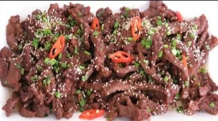 Дуже смачне смажене м'ясо по-корейськи - дуже смачно (по-корейськи) Дуже смачне смажене м'ясо по-корейськи - дуже смачно