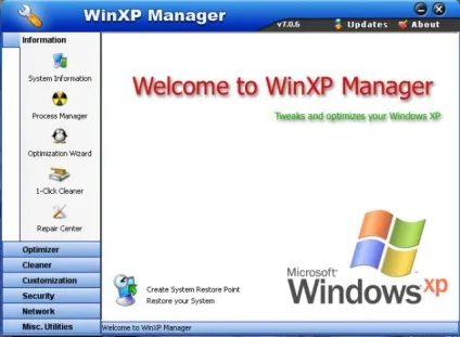 Yamicsoft windows xp manager 7