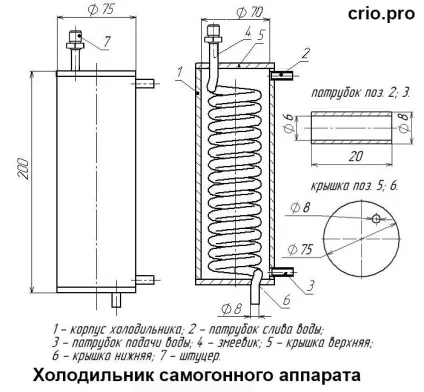 Холодильник самогонного апарату