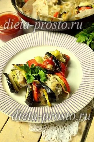 Запечена куряча грудка з овочами в духовці, рецепт з фото (в духовці) Запечена куряча грудка з овочами в духовці, рецепт з фото