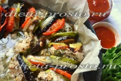Запечена куряча грудка з овочами в духовці, рецепт з фото (грудка) Запечена куряча грудка з овочами в духовці, рецепт з фото