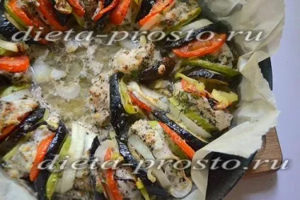 Запечена куряча грудка з овочами в духовці, рецепт з фото (запечена) Запечена куряча грудка з овочами в духовці, рецепт з фото