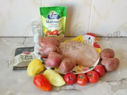 Запечена соковита куряча грудка з овочами у фользі рецепт в духовці (запечена) Запечена соковита куряча грудка з овочами у фользі рецепт в духовці