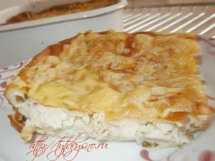 Заливний пиріг з куркою і зеленою цибулею (куркою) Заливний пиріг з куркою і зеленою цибулею