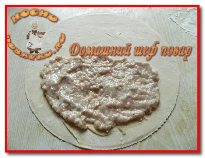 Заварне тісто, соковитий фарш для чебуреків (соковитий) Заварне тісто, соковитий фарш для чебуреків