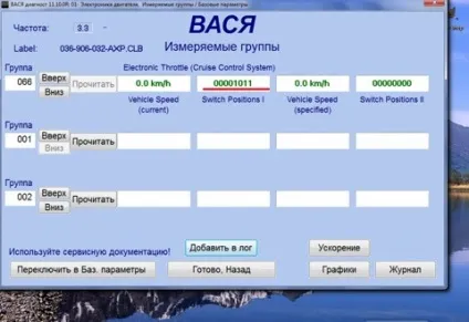 Активація та перевірка круїз контролю