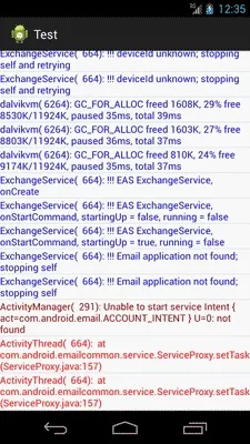 Android logcat